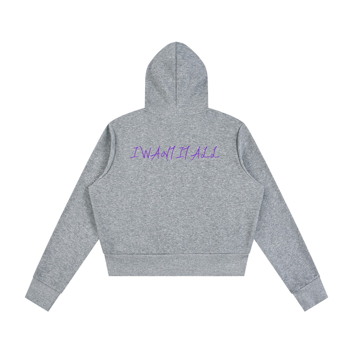 Women's Sparkles Fleece Full Zip Hoodie