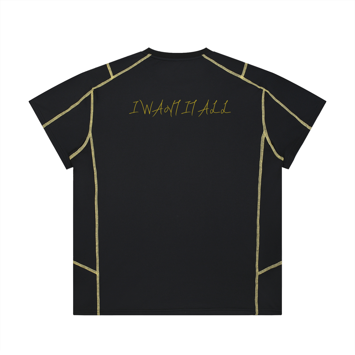 Unisex Contrast Stitch  Regular Fit T-Shirt