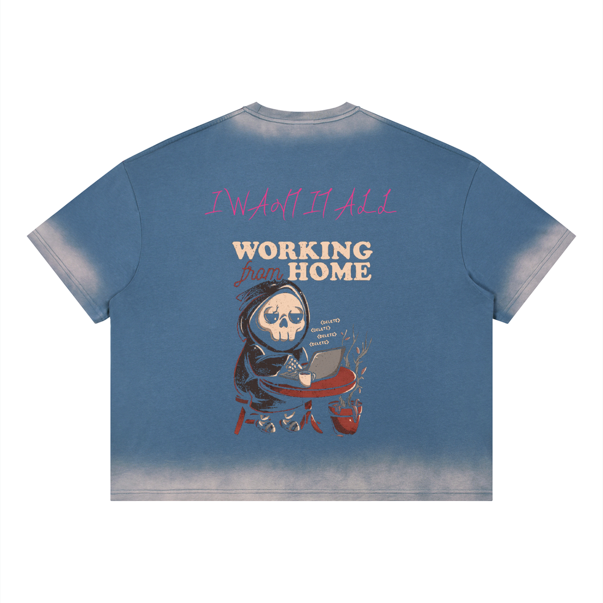 Unisex Boxy Sunfade Vintage Wash T-Shirt