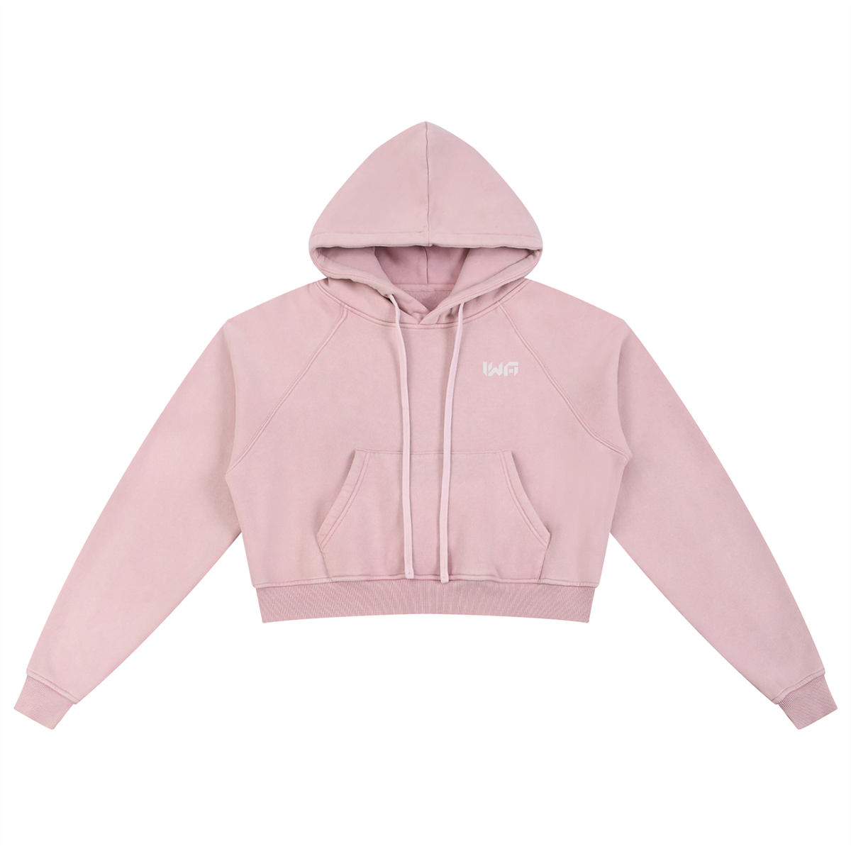 Snow Washed Cropped Hoodie