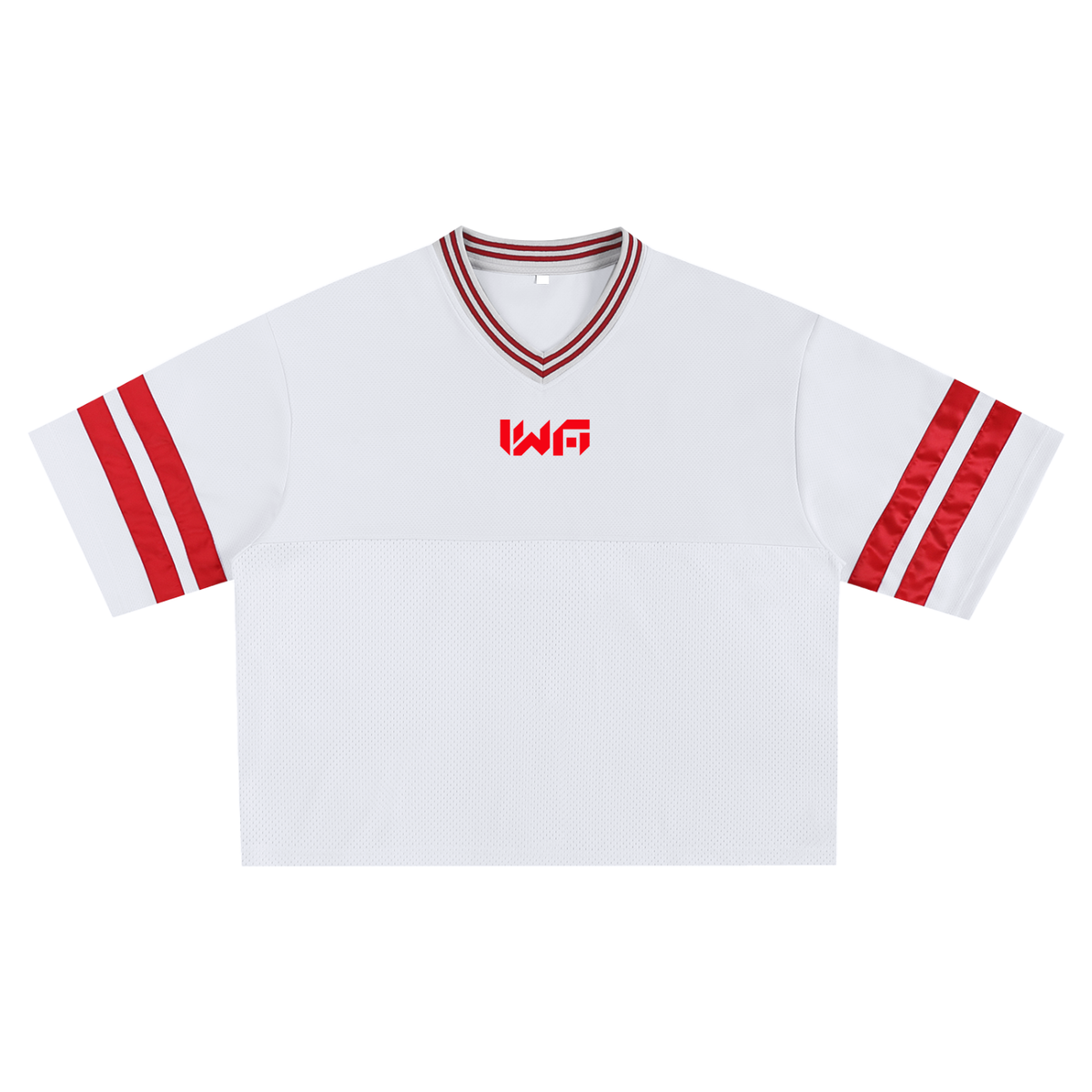 Taped Mesh Boxy T-shirt