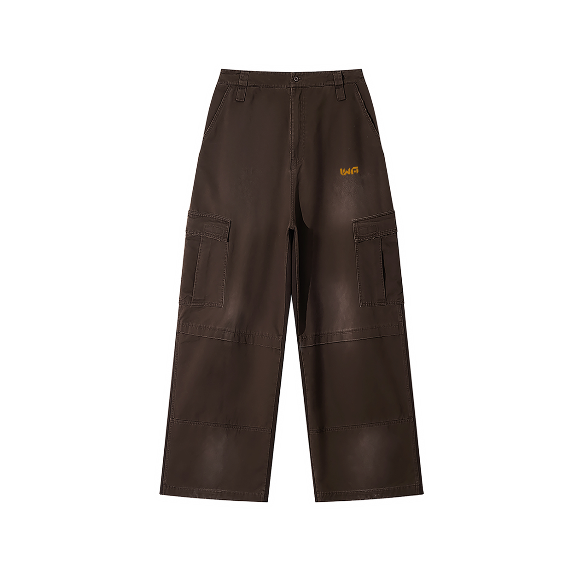 Unisex Sunfade Washed Fleece Cargo Pants