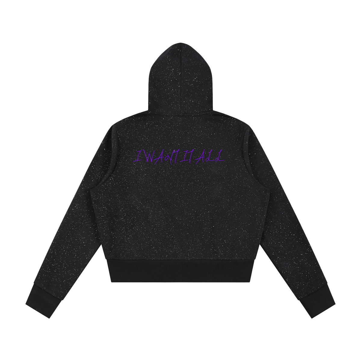 Women's Sparkles Fleece Full Zip Hoodie