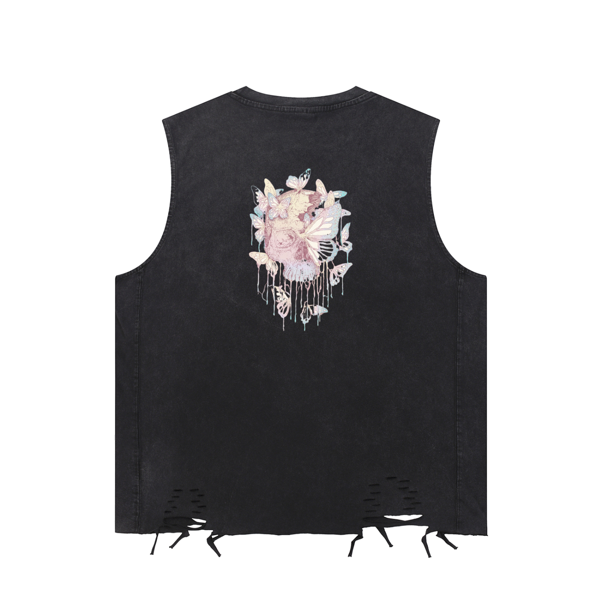 Snow Washed Raw-Hem Tank Top