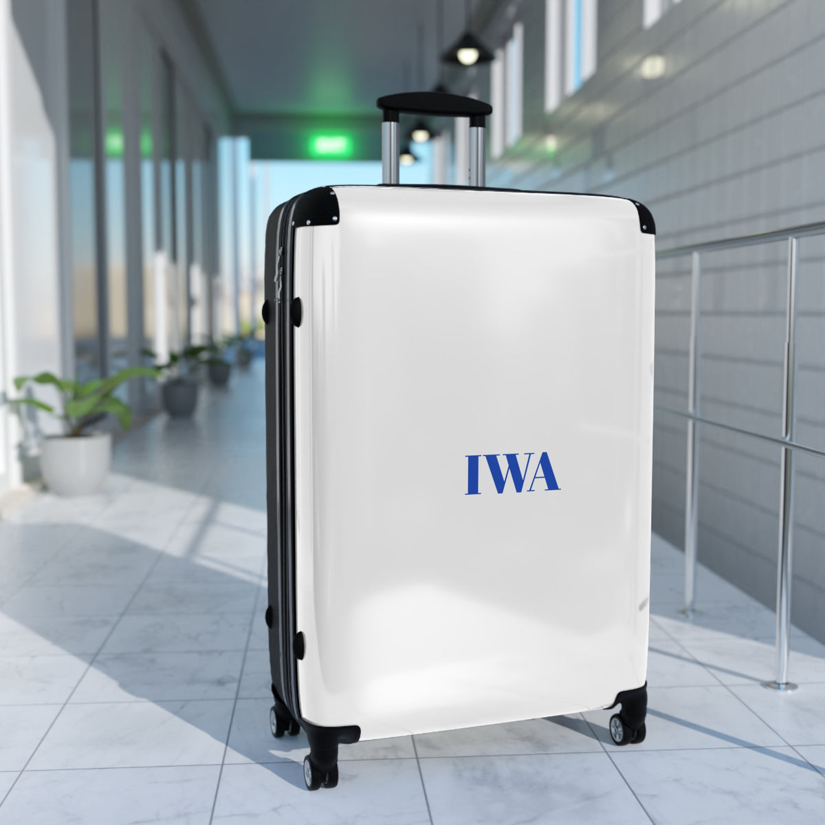 Personalized Carry-On Suitcase — Custom Text Travel Luggage