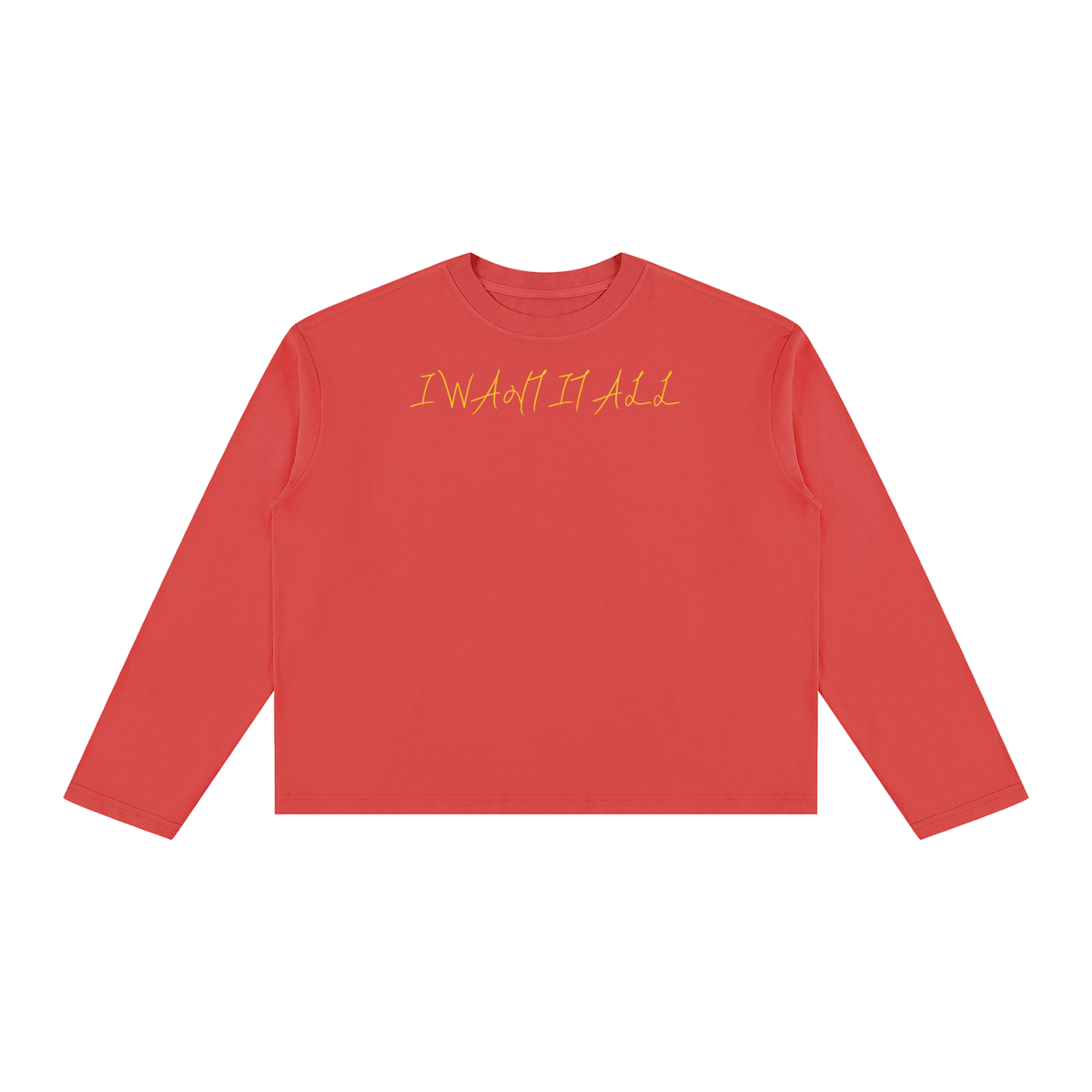 Unisex Vintage Wash Long Sleeve Boxy T-Shirt