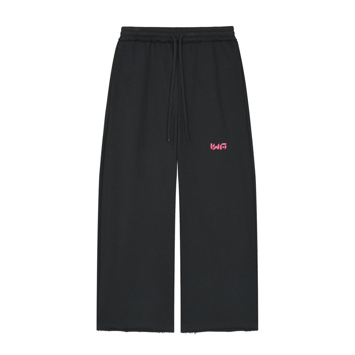 Women’s Wide Leg Raw Edge Sweatpants