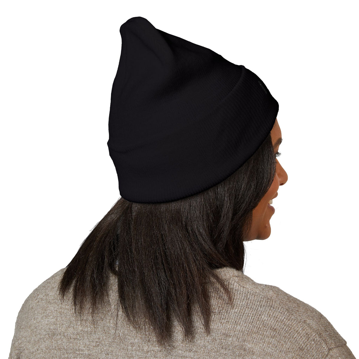 IWA Embroidered Cuffed Beanie — Classic Knit Winter Hat