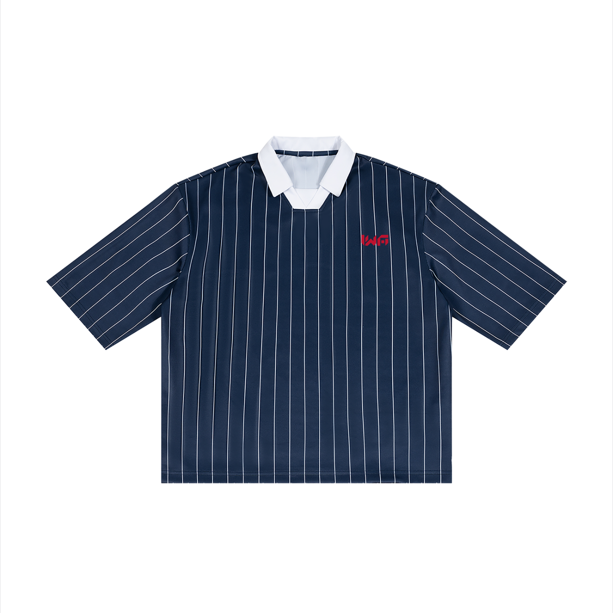 Unisex Pinstripe Collared Soccer Jersey