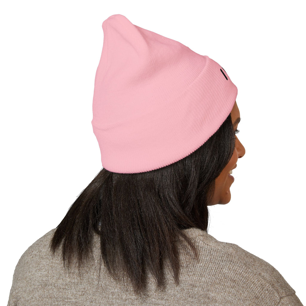 IWA Embroidered Cuffed Beanie — Classic Knit Winter Hat