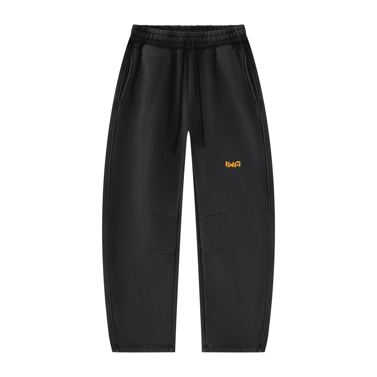 Unisex Vintage Wash Barrel Leg Fleece Sweatpants