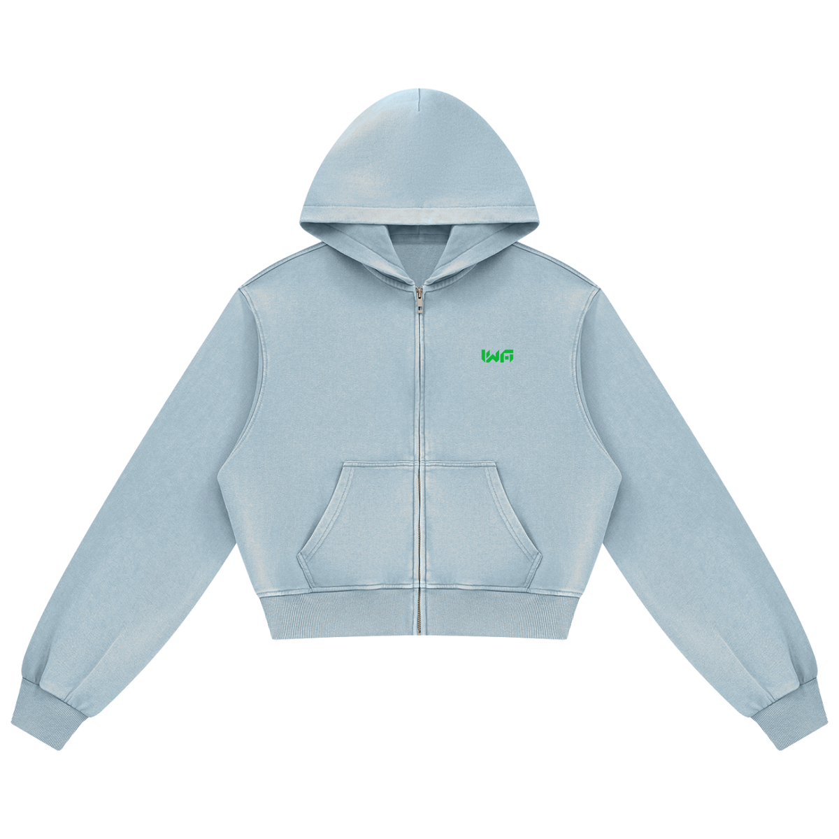 Women's Mineral Wash Full Zip Hoodie
