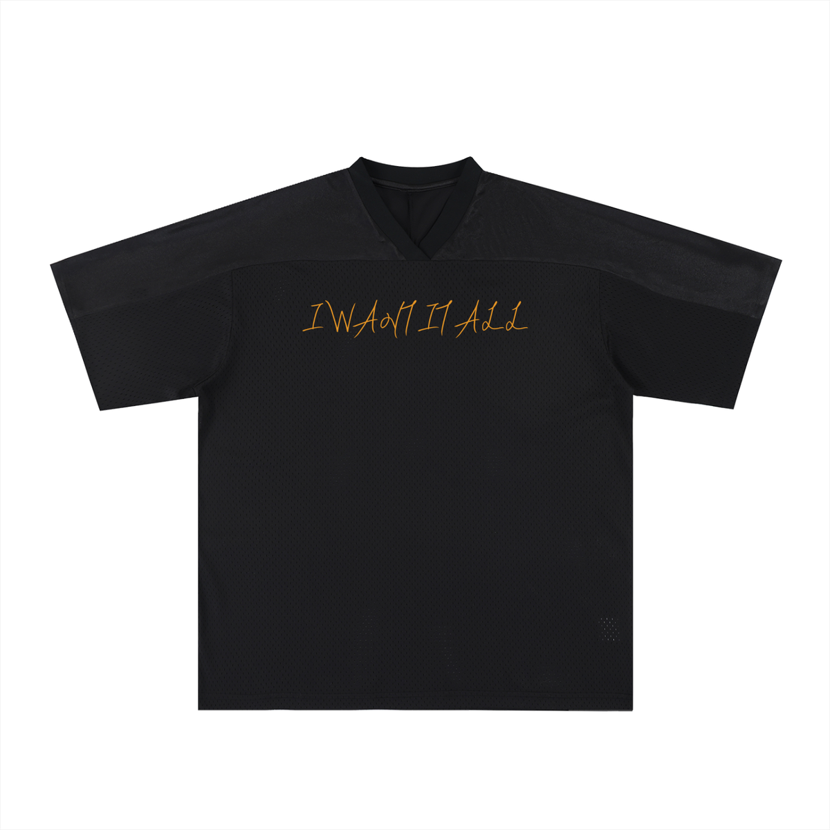 Oversized Mesh V-Neck Soccer Jersey