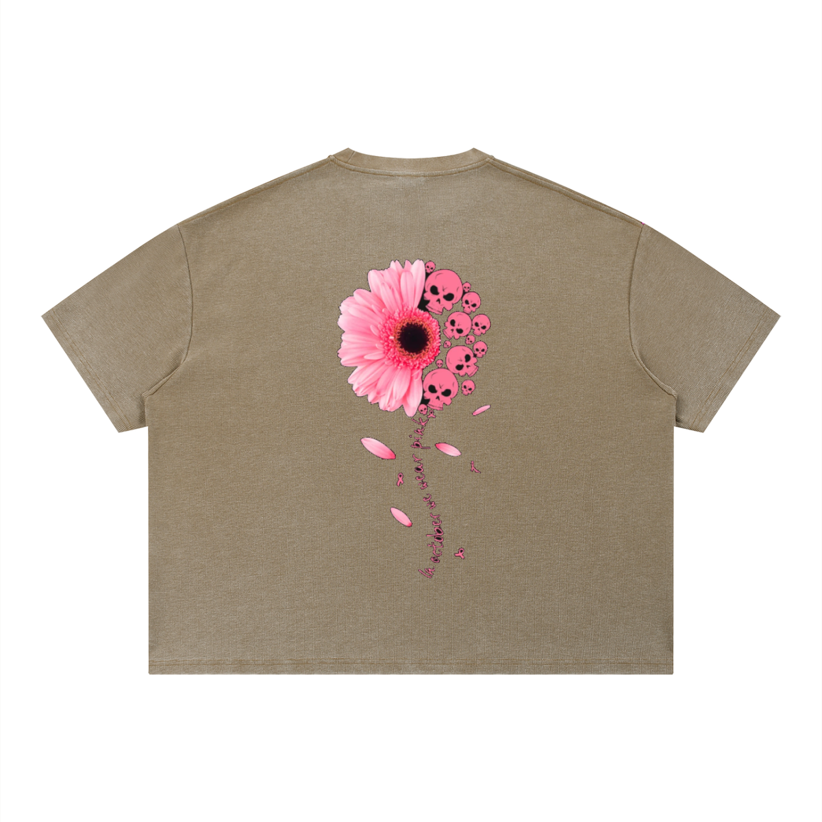 Unisex Vintage Wash Sunfade Boxy Waffle T-Shirt
