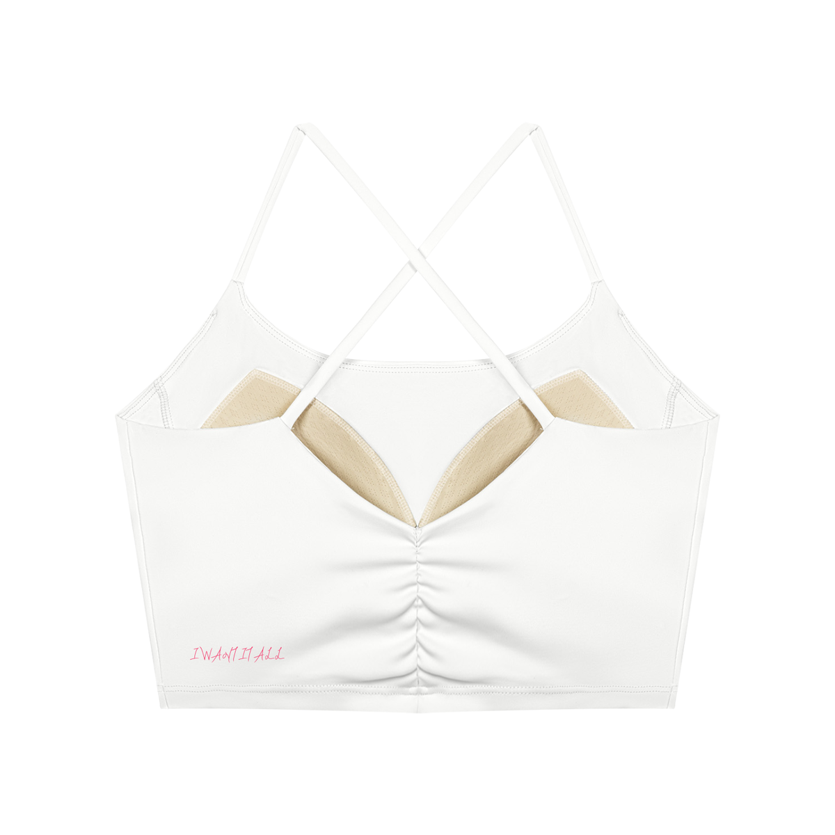 Women's Ruched Cropped Yoga Tank Top