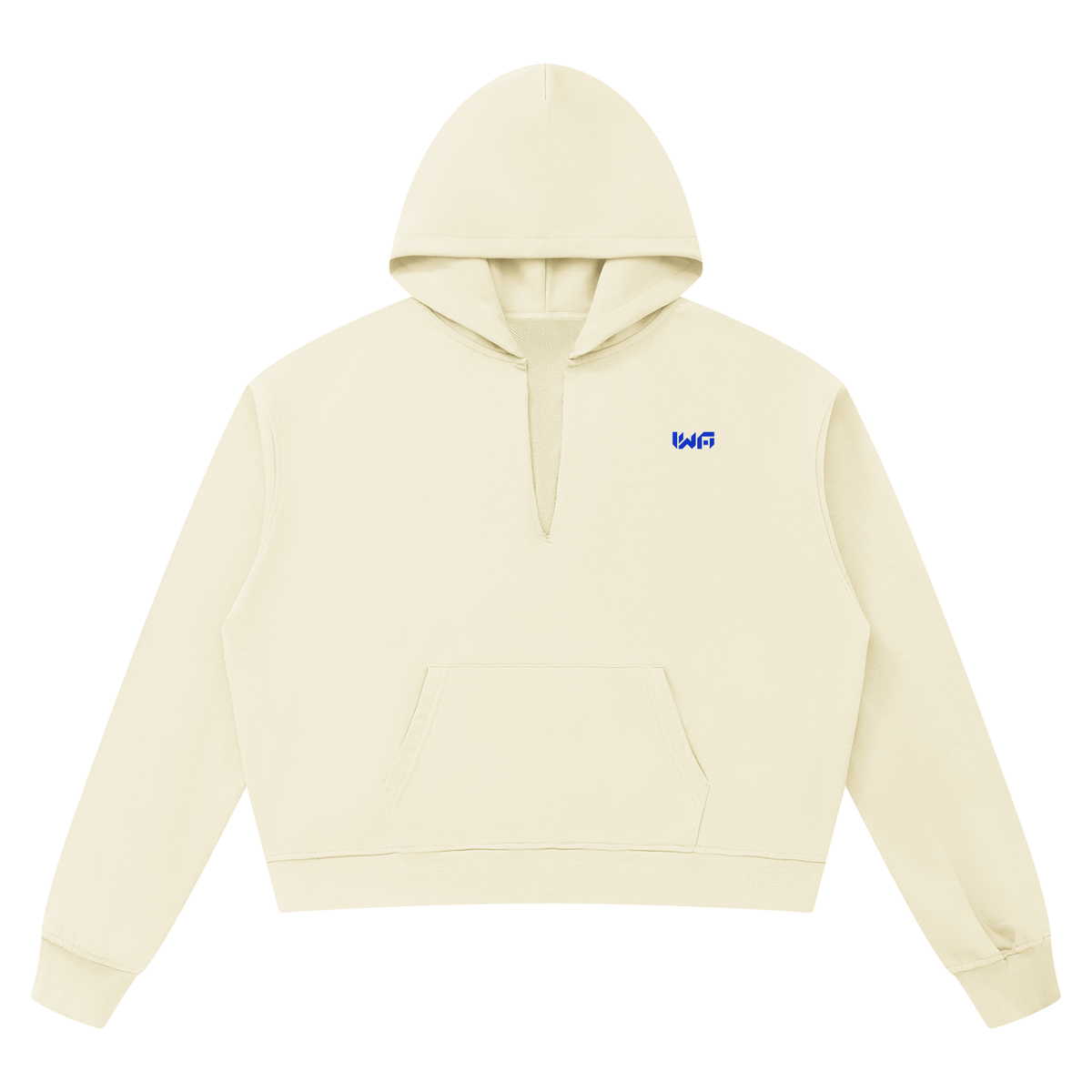 Unisex Boxy Raw Edge Hoodie