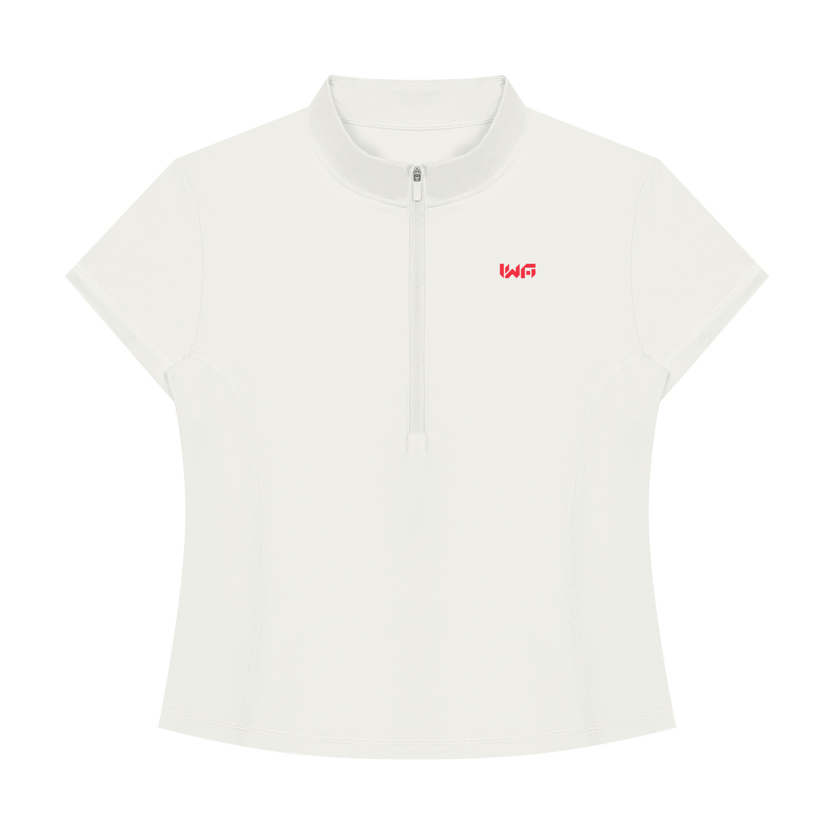 Women's Yoga Quarter-Zip Mock Neck T-Shirt