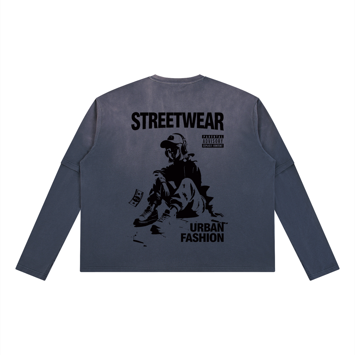 Unisex Vintage Wash Layered T-Shirt