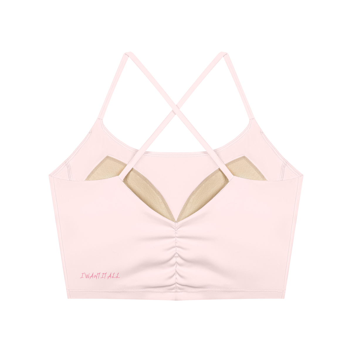 Women's Ruched Cropped Yoga Tank Top