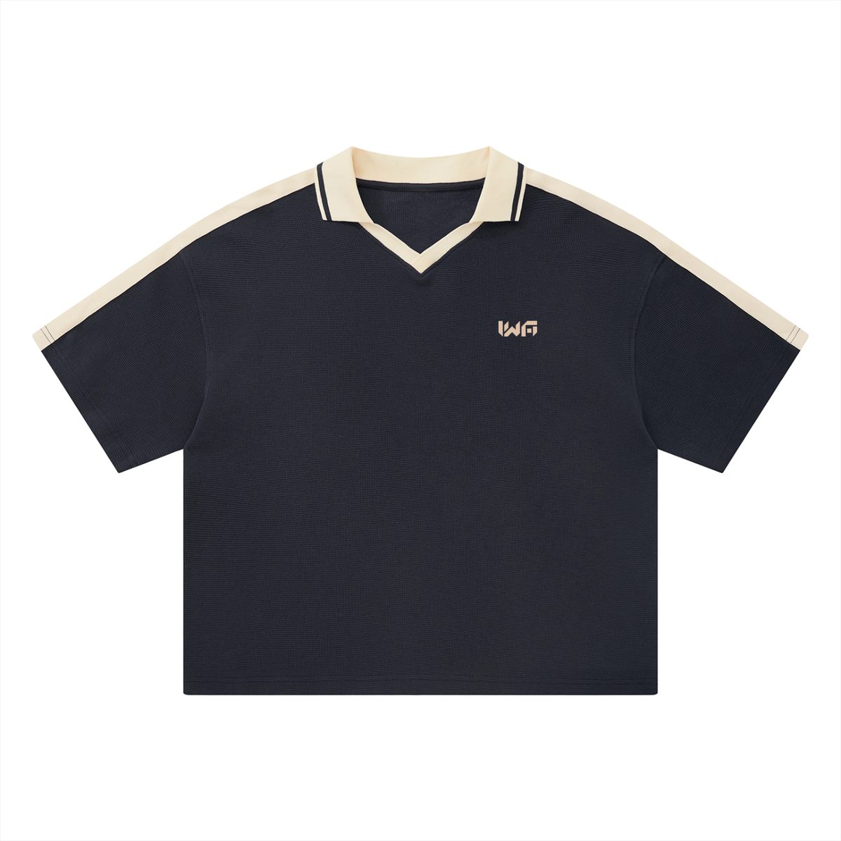 Unisex Color Block Polo Shirt