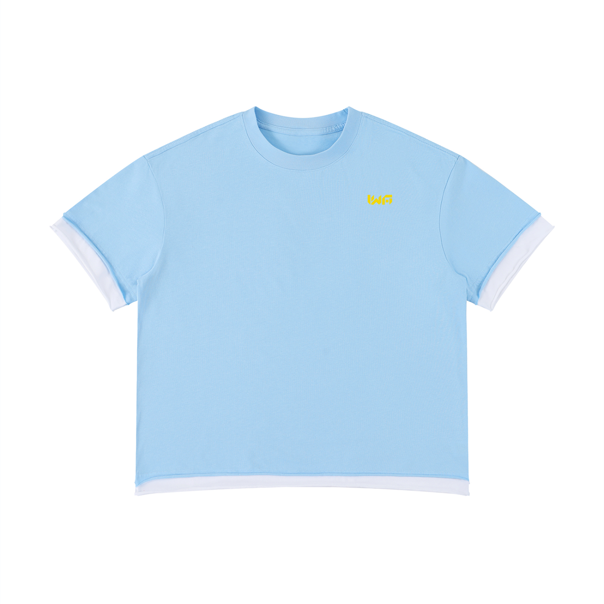 Unisex Boxy Color Block T-Shirt