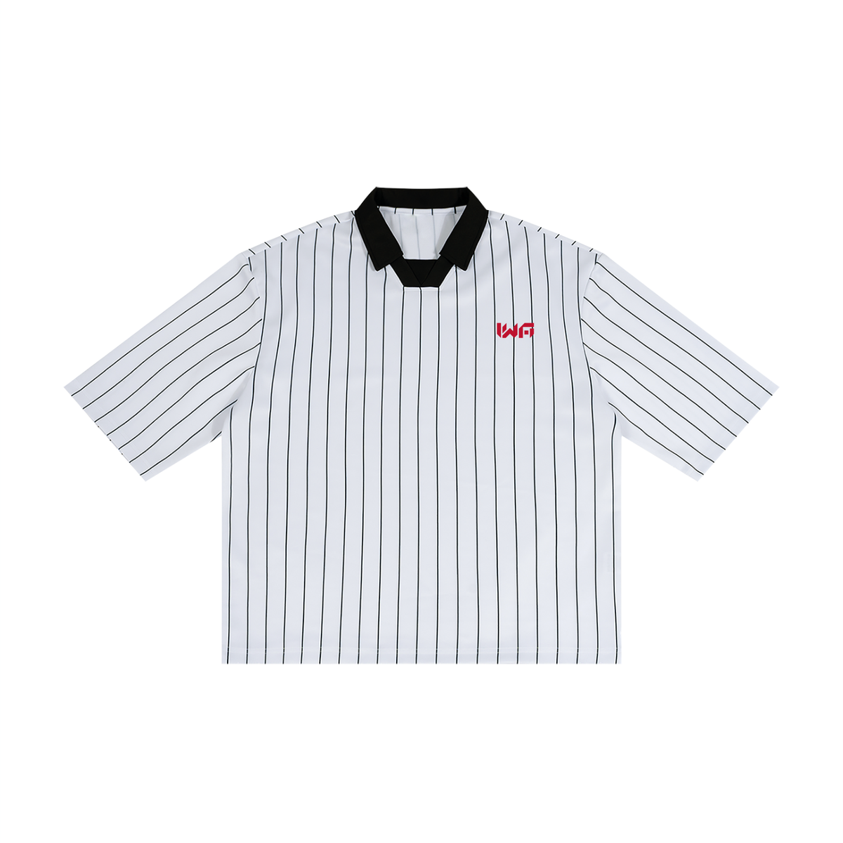 Unisex Pinstripe Collared Soccer Jersey