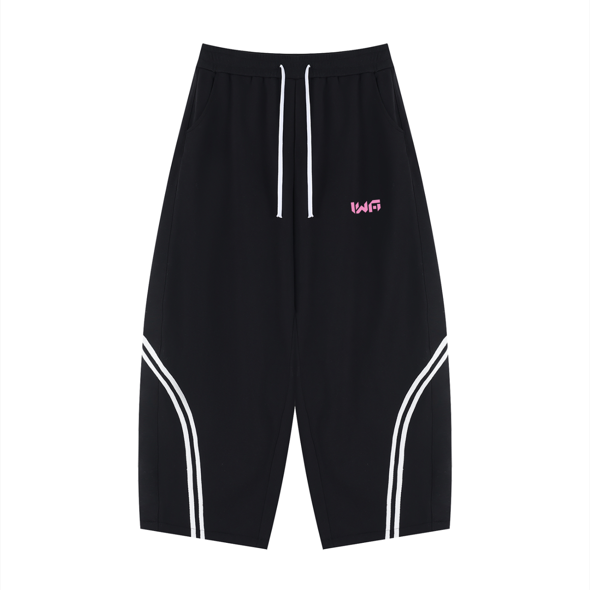 Unisex Wide Leg Piping Sweatpants