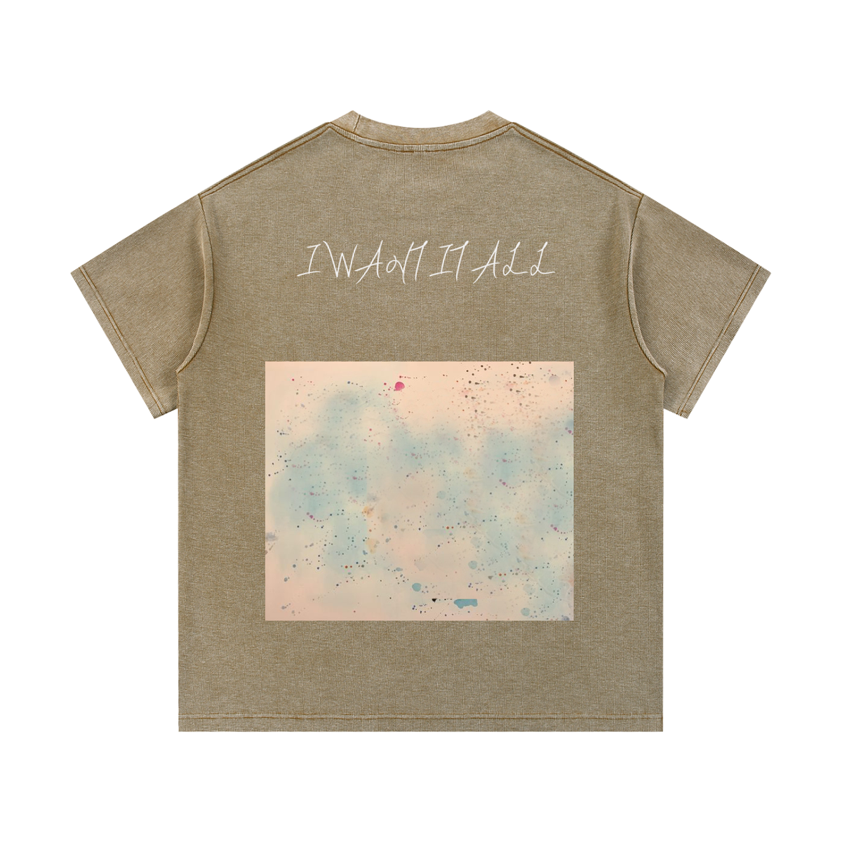 Mineral Wash Waffle Knit T-Shirt