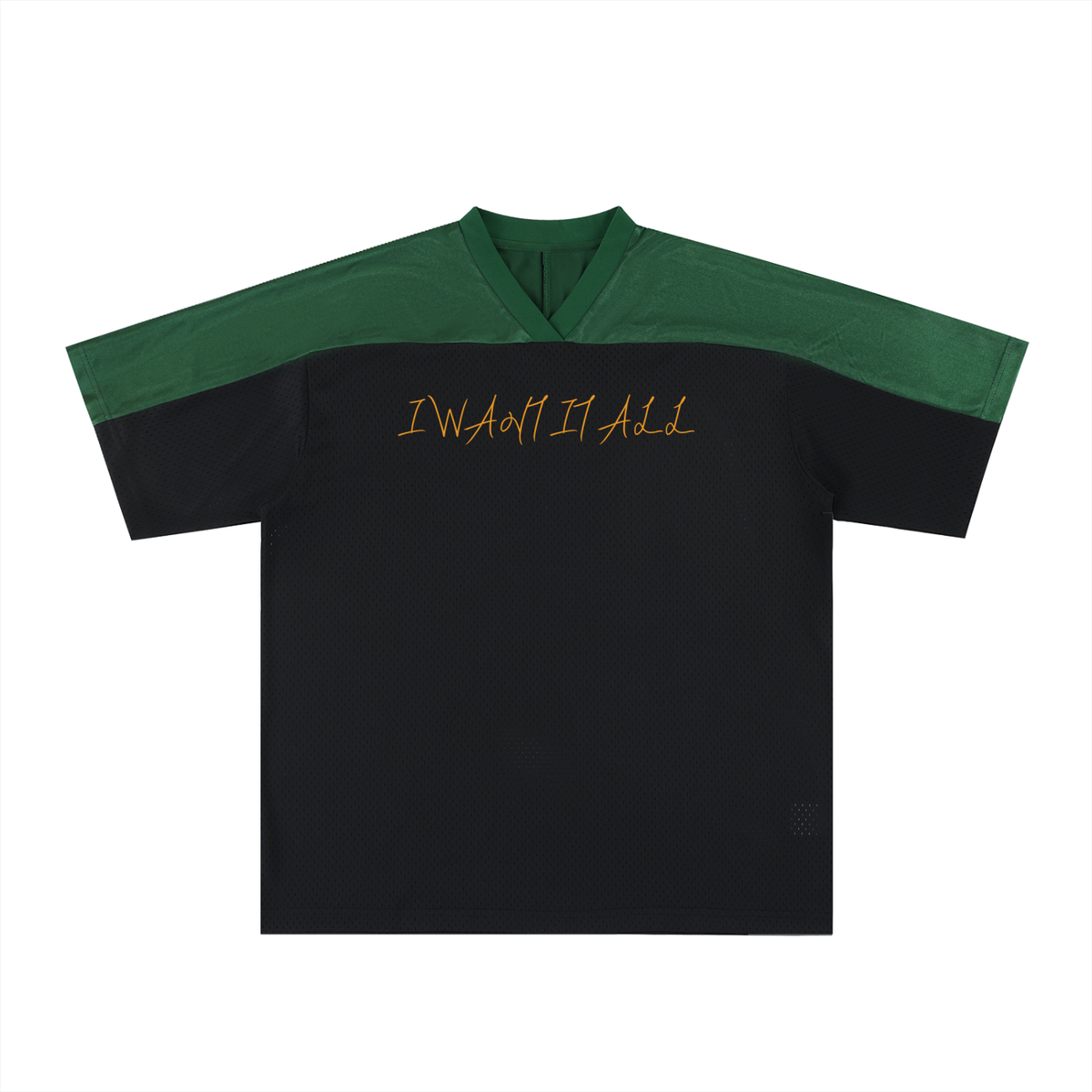 Oversized Mesh V-Neck Soccer Jersey