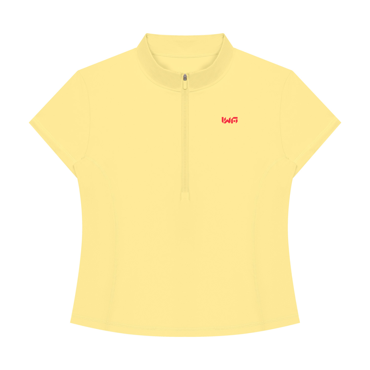 Women's Yoga Quarter-Zip Mock Neck T-Shirt