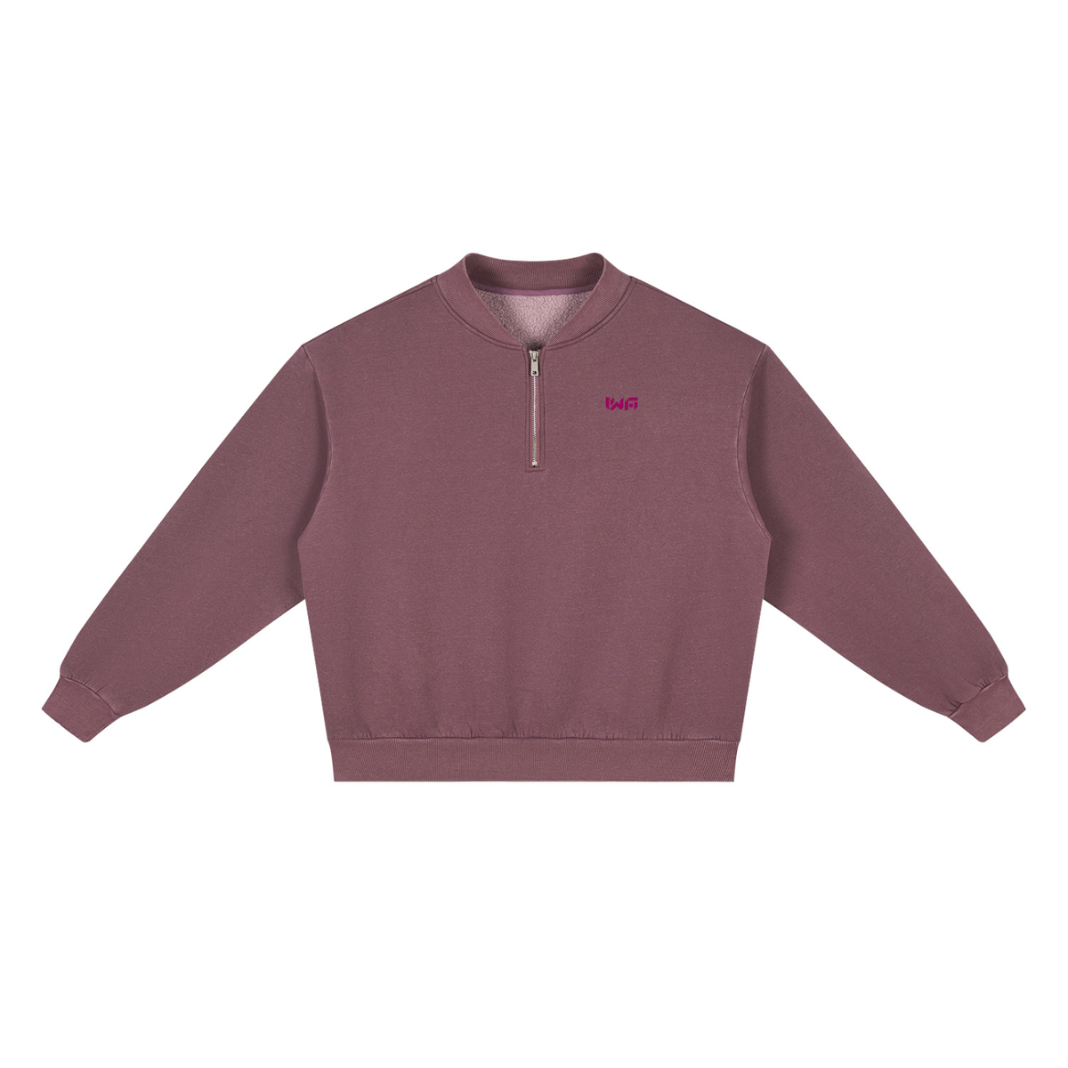 Unisex Vintage Wash Fleece Quarter Zip Sweatshirt