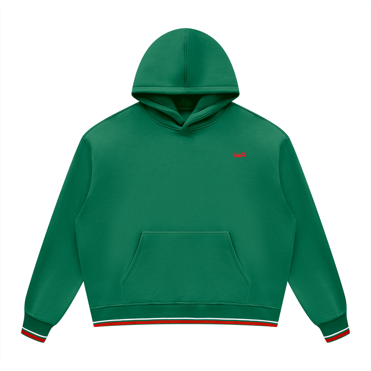 Unisex Oversized Color Block Fleece Hoodie