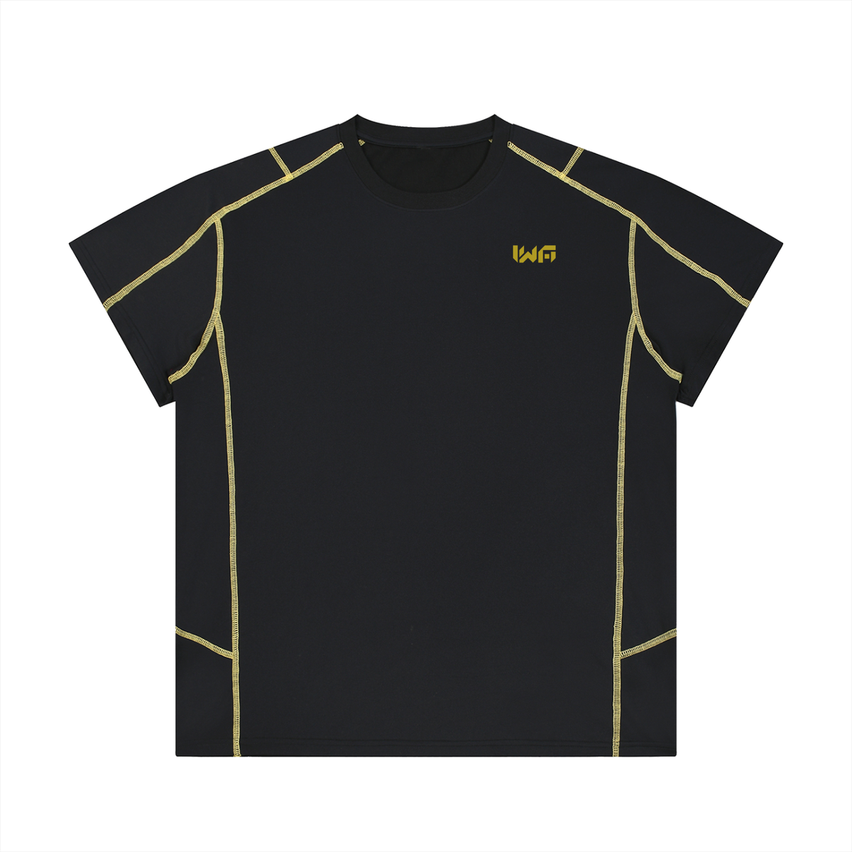 Unisex Contrast Stitch  Regular Fit T-Shirt