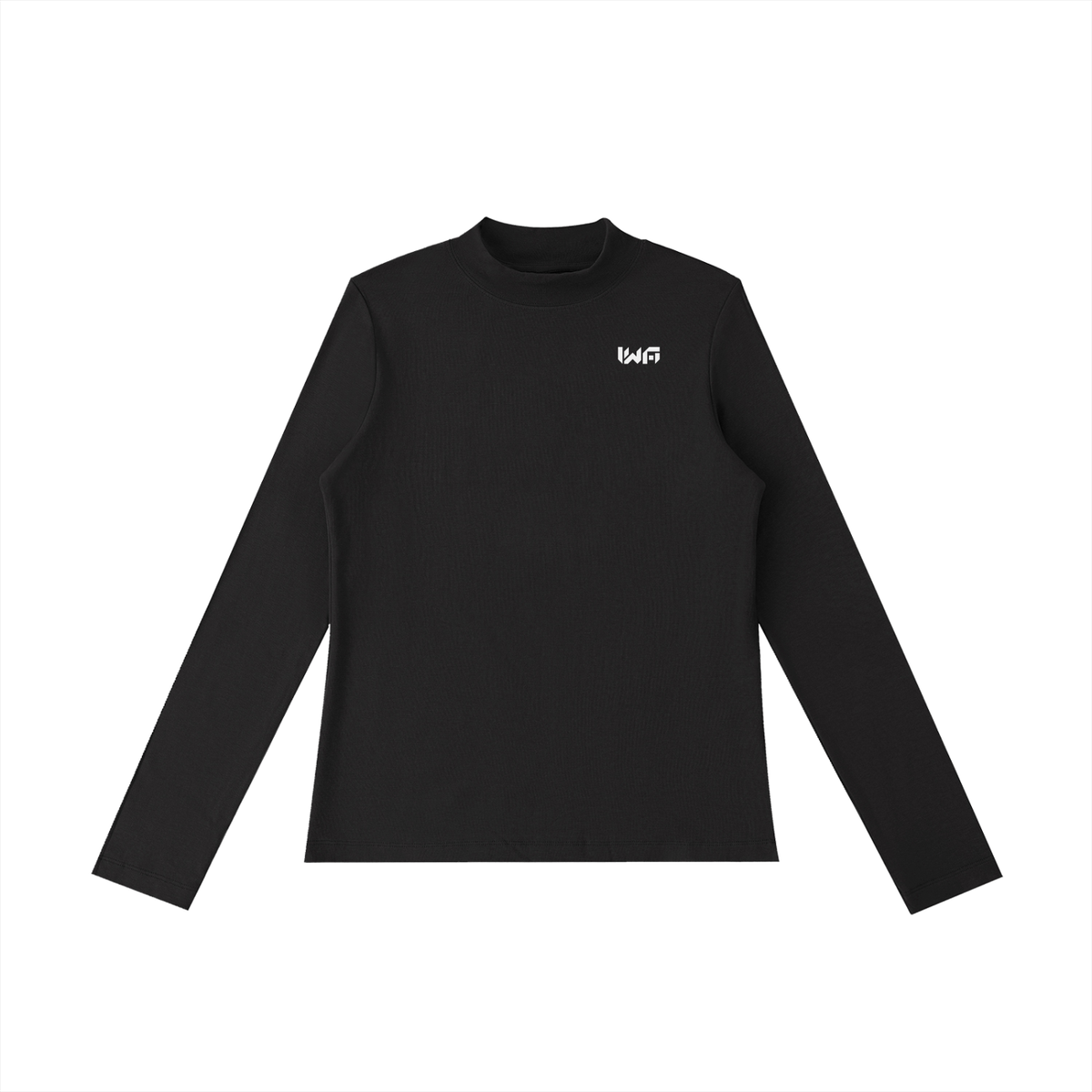 Essential Mock Neck Long Sleeve T-Shirt