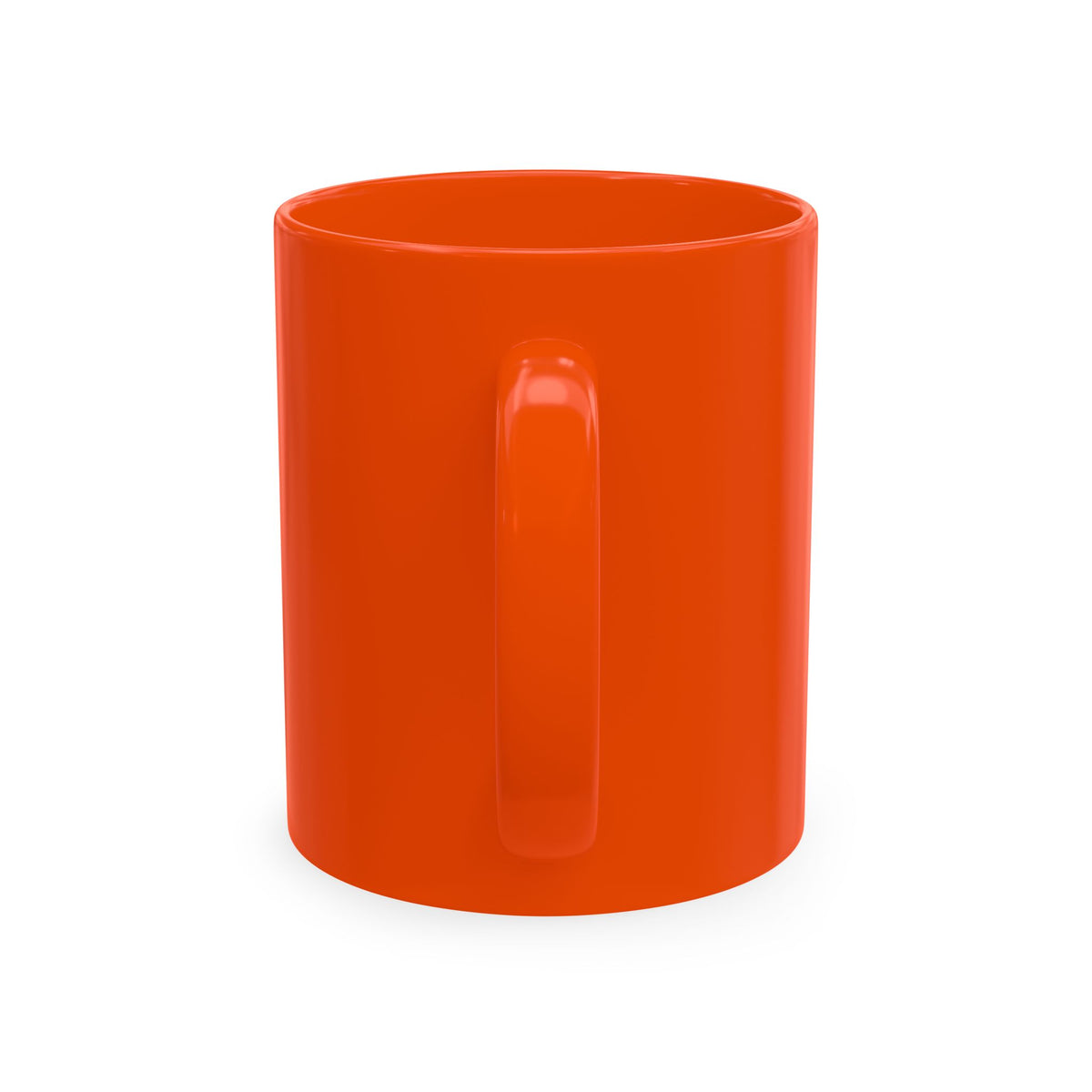 IWA Monogram Ceramic Mug — Minimalist Beige Coffee Cup with Bold Blue Letters