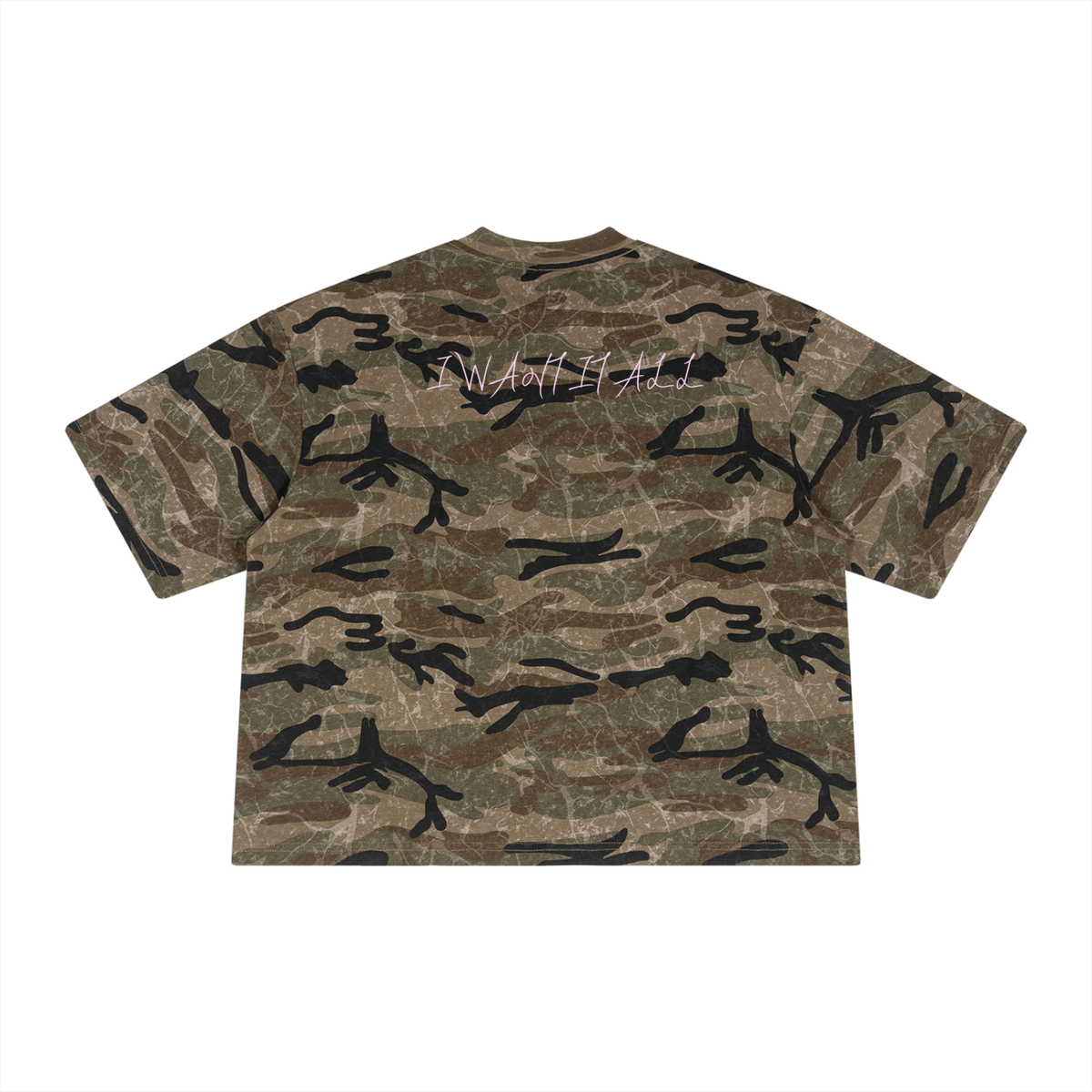 Unisex Boxy Camo Print T-Shirt
