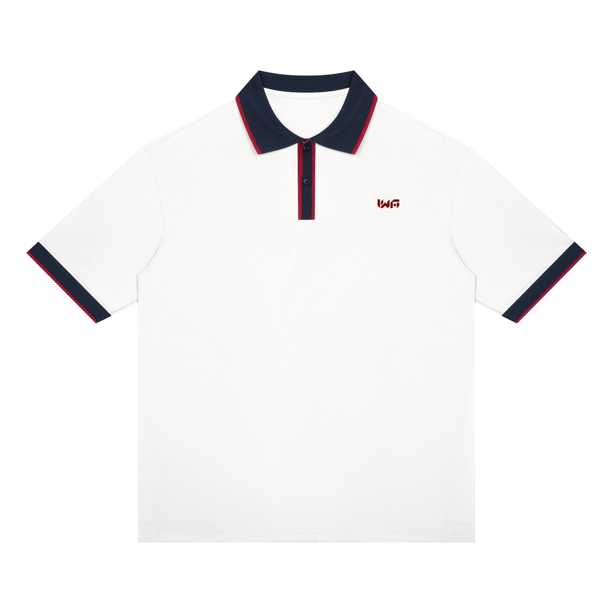 Unisex Color Block Polo Shirt