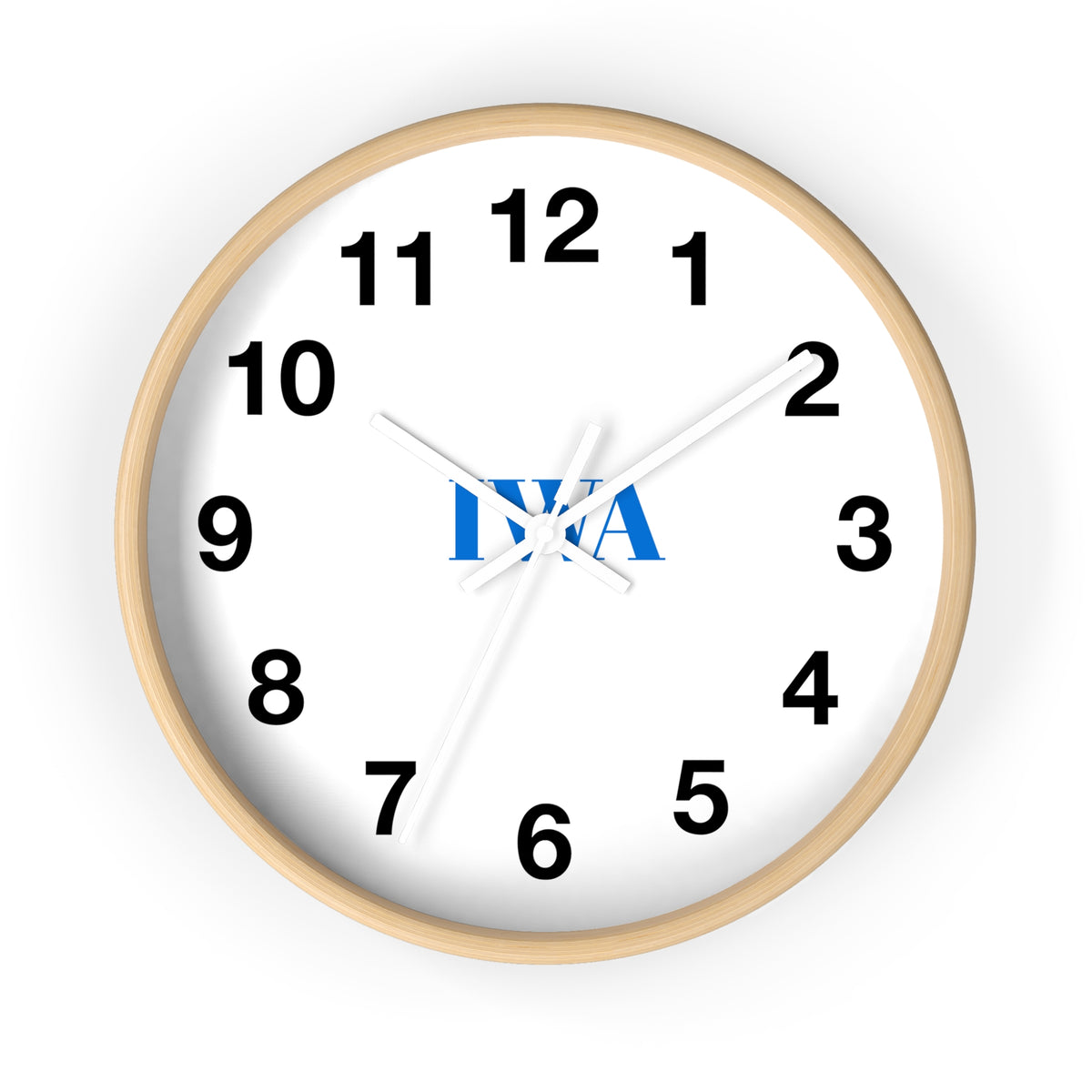 Minimalist Initials Wall Clock — Monogram ‘M A’ Modern Home Decor