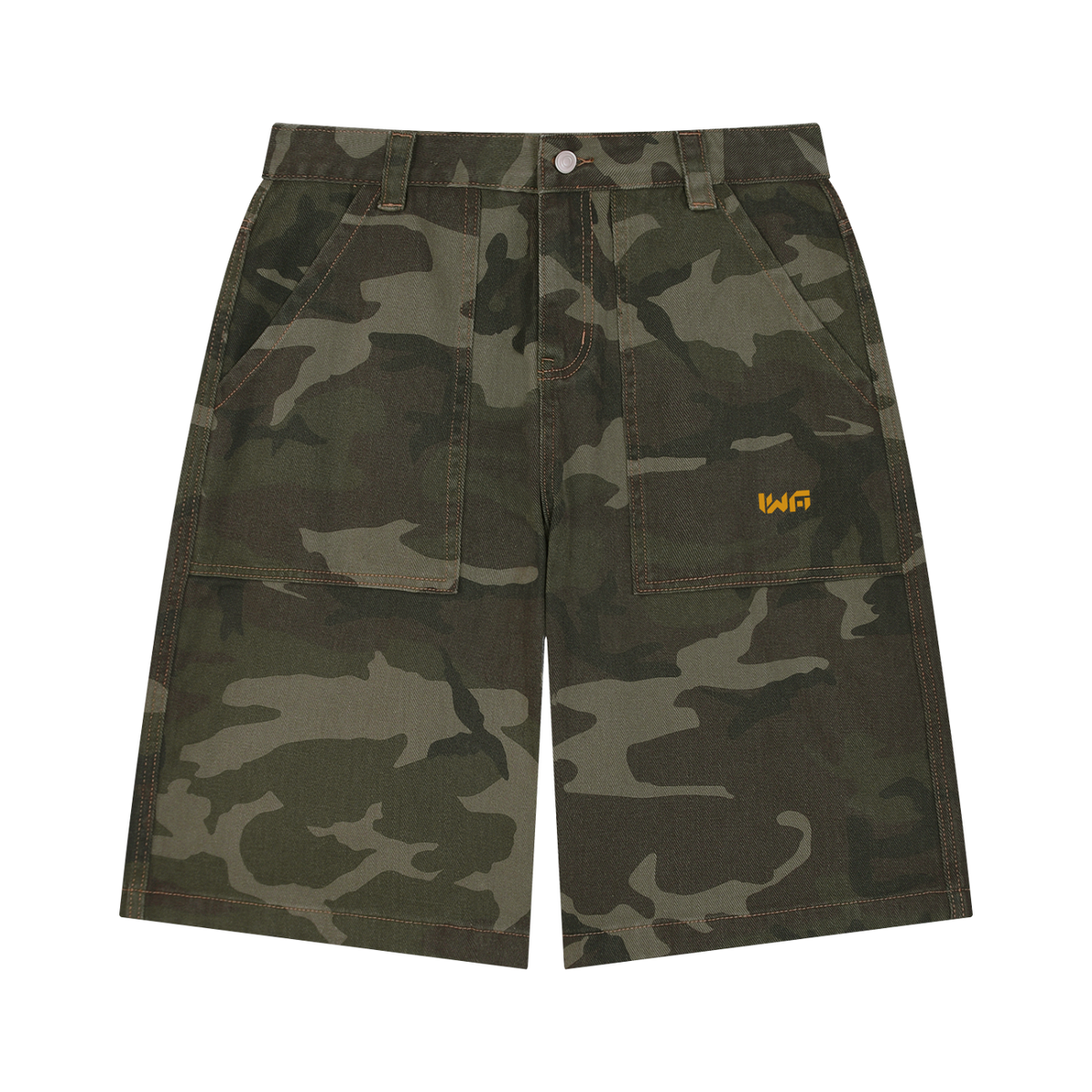 Men's Wide Leg Camo Shorts