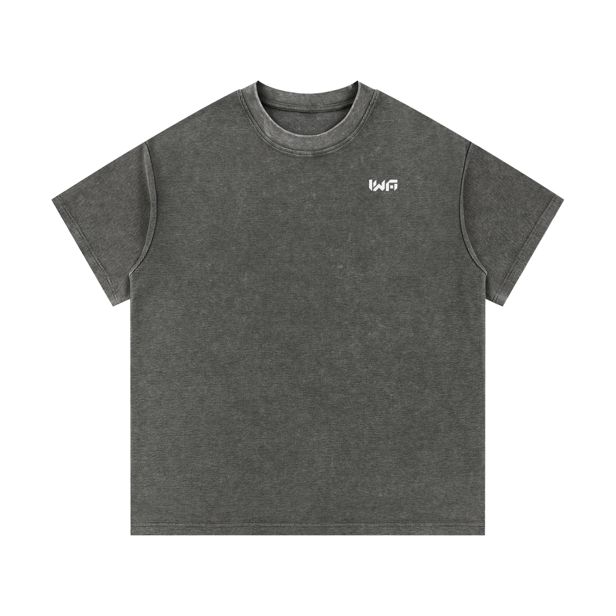 Mineral Wash Waffle Knit T-Shirt