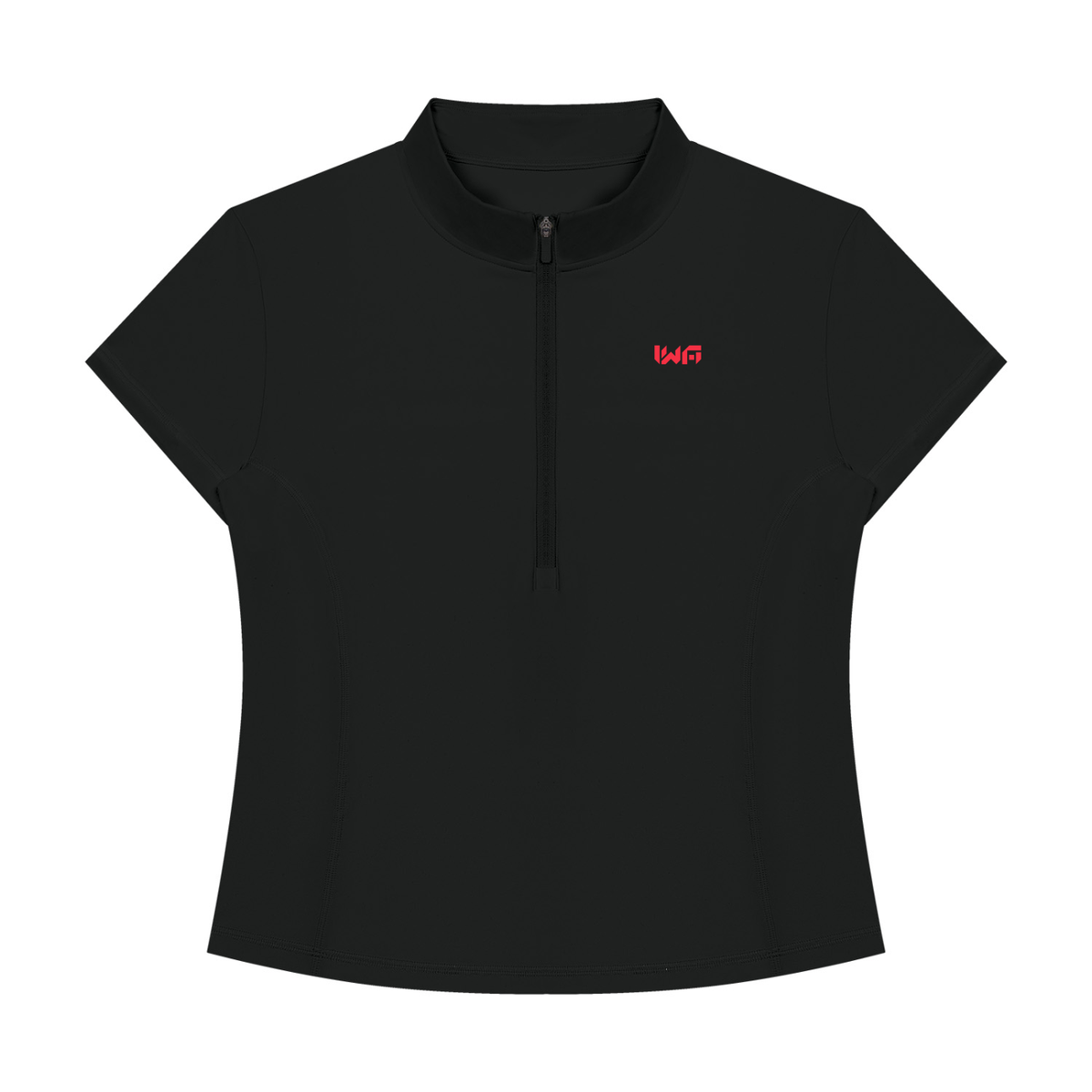Women's Yoga Quarter-Zip Mock Neck T-Shirt