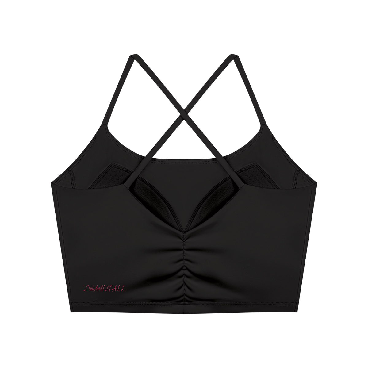 Women's Ruched Cropped Yoga Tank Top