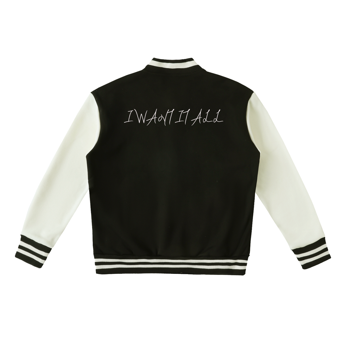Two-Tone Fleeced Varsity Jacket