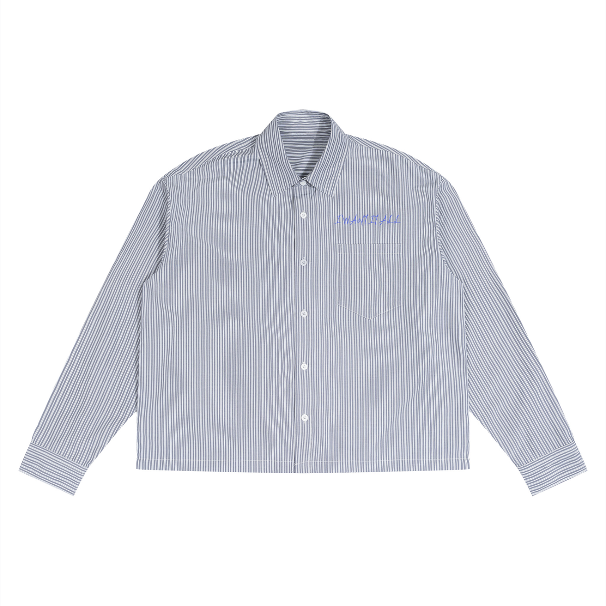 Unisex Boxy Striped Shirt