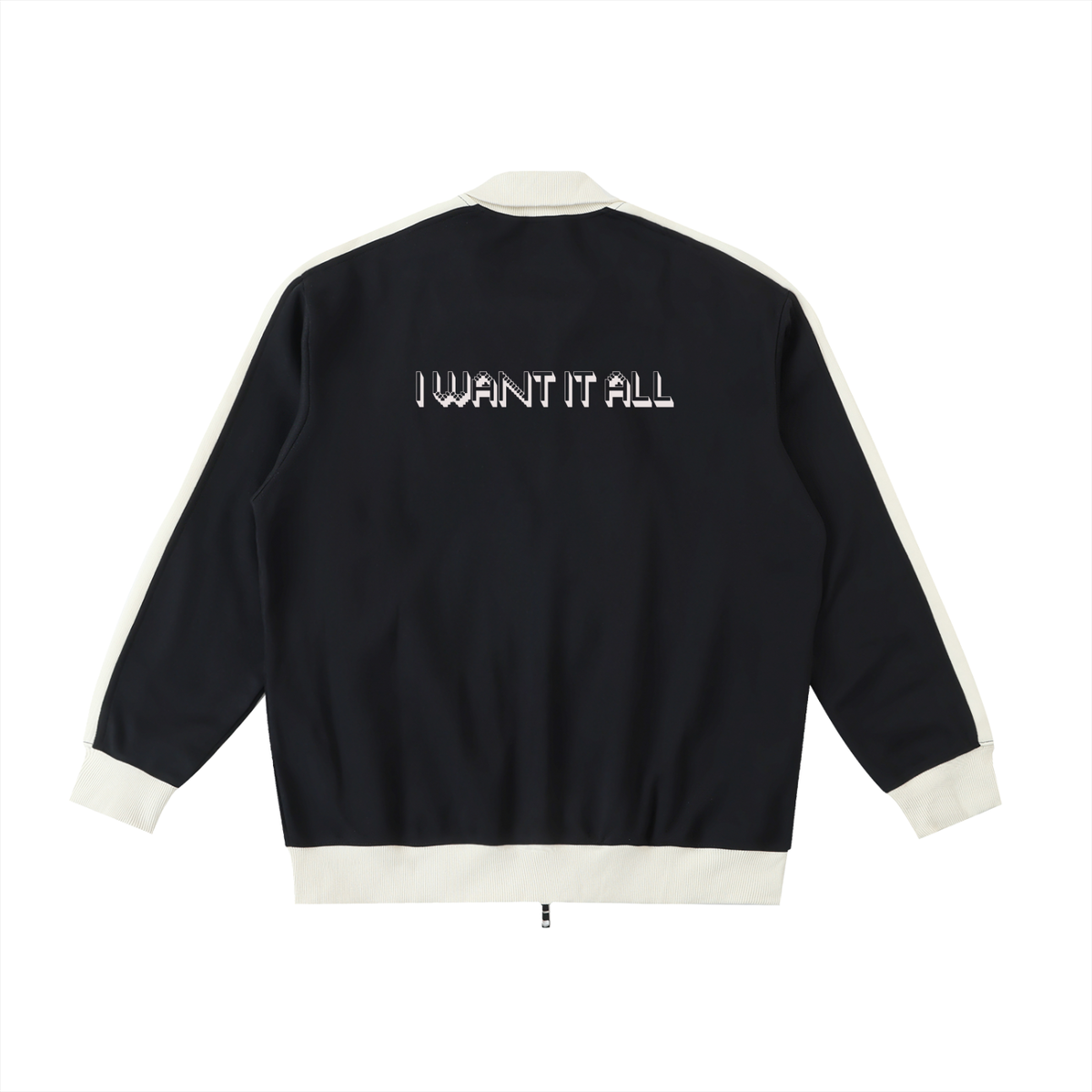 Contrast Trim Stand Collar Jacket