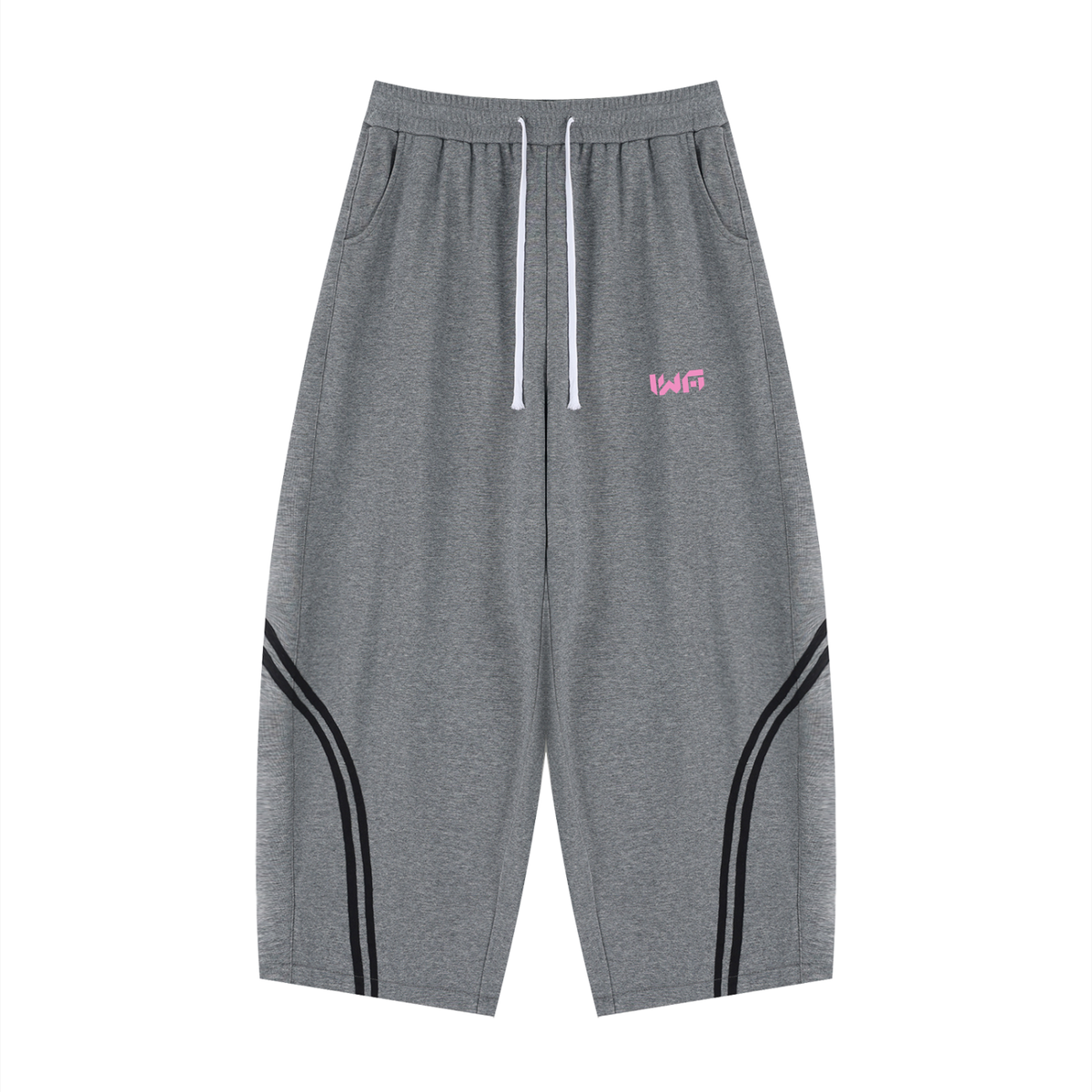 Unisex Wide Leg Piping Sweatpants