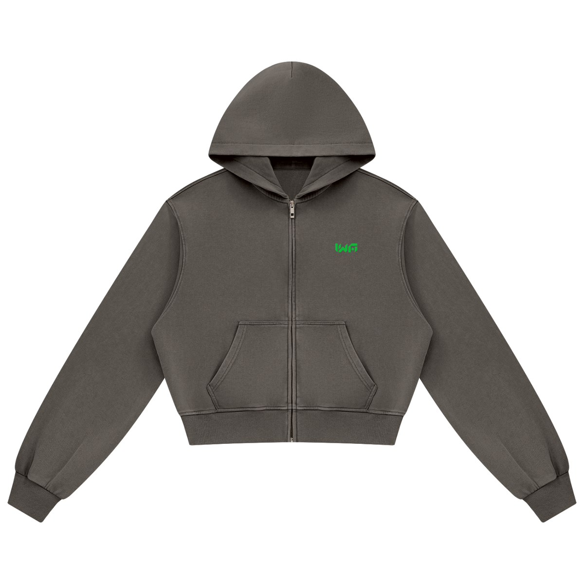 Women's Mineral Wash Full Zip Hoodie