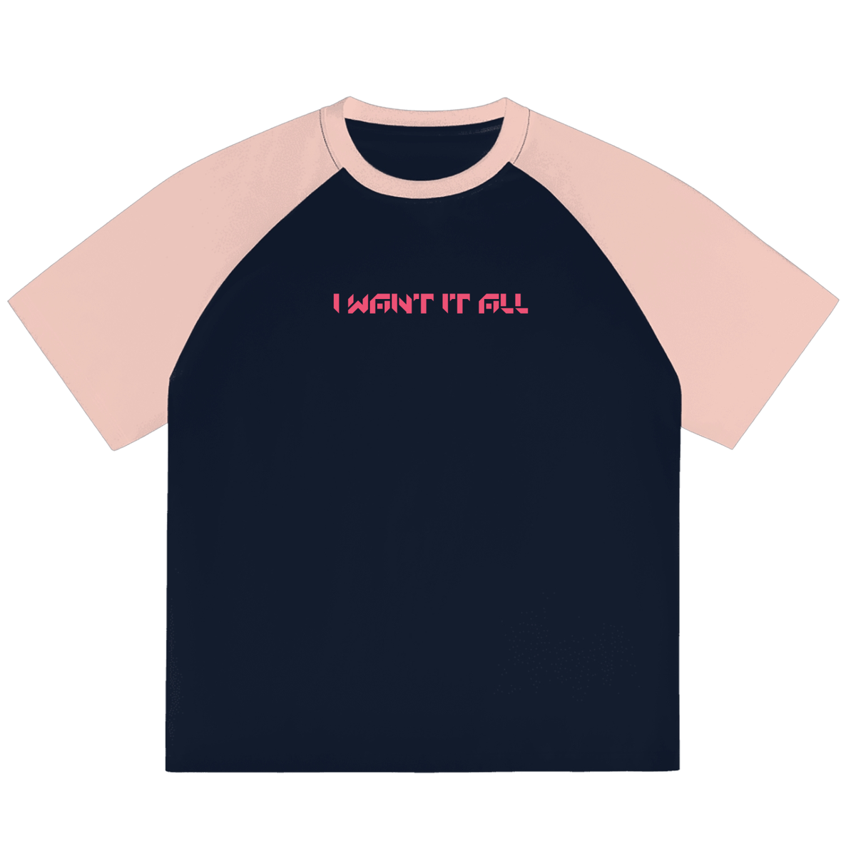 Color-Blocked Raglan Sleeve T-shirt