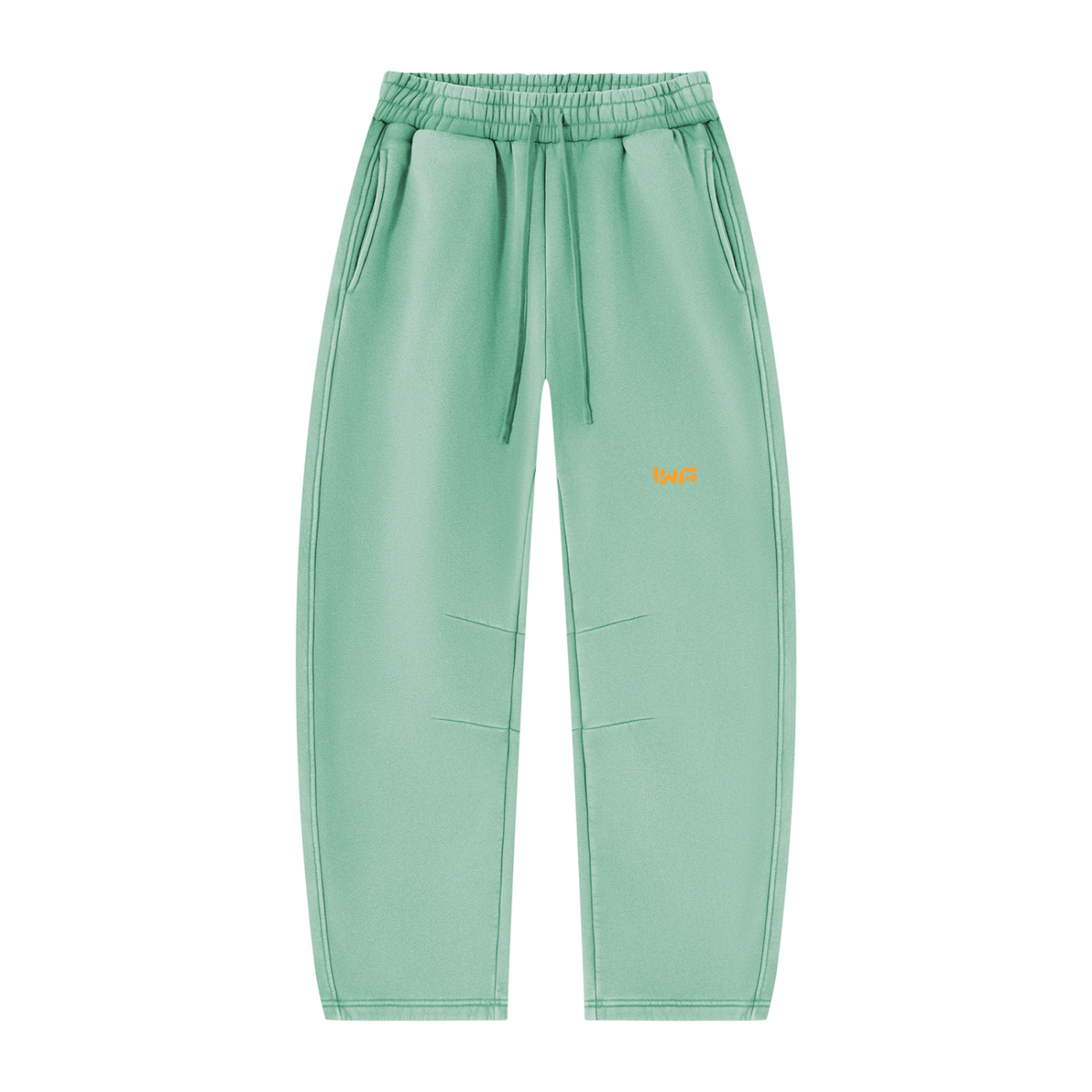 Unisex Vintage Wash Barrel Leg Fleece Sweatpants