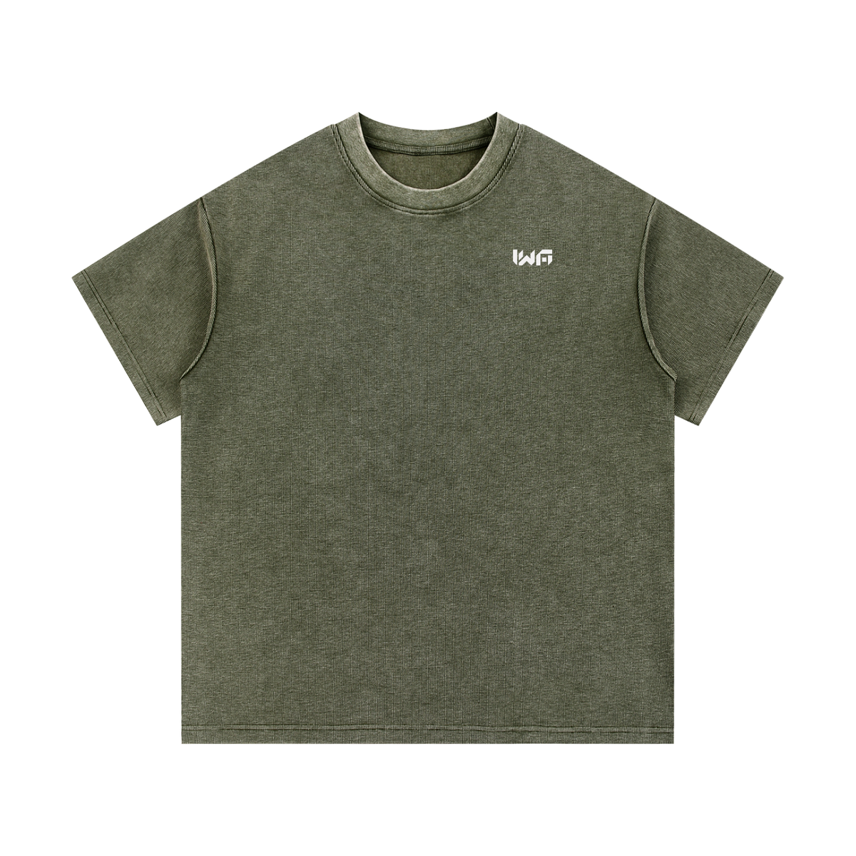 Mineral Wash Waffle Knit T-Shirt
